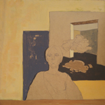 Voir Nuage - 40x40 - tempera